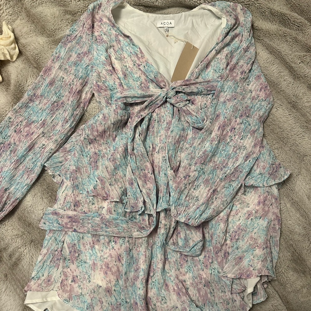 Vici Pastel Floral Midi Dress